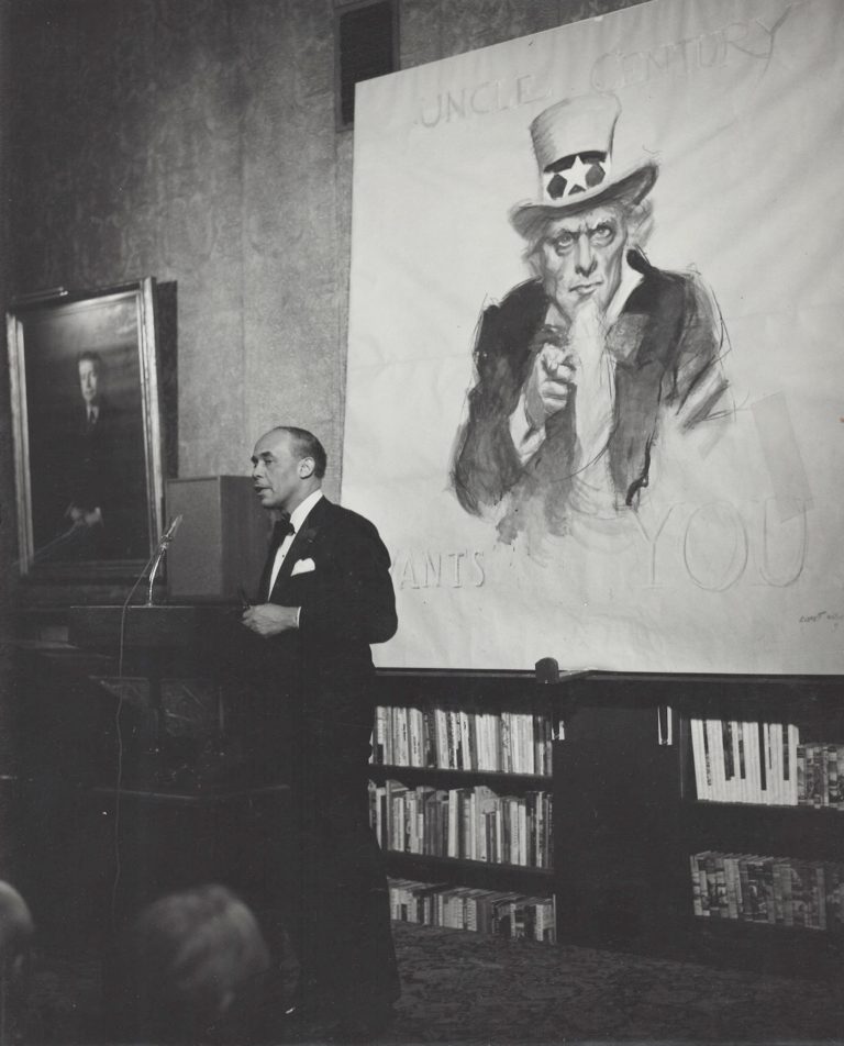 Ralph Ellison appearing at the Century in its sesquicentennial event, 1973